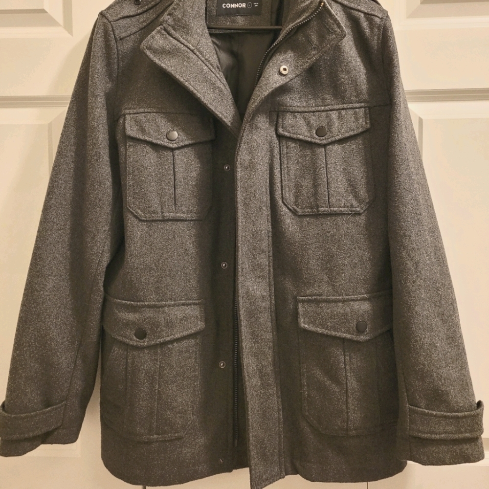 Grey Pea Coat